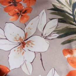 Puuvillainen Pellavaverho Mittatilaustyönä, Amerikkalaistyylinen Kukkakuvioitu Verho