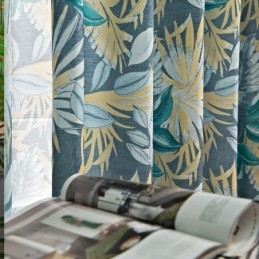 Mittatilaustyönä Tehty Amerikkalaistyylinen Verho, Kasvikuvioitu