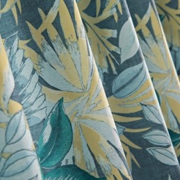 Mittatilaustyönä Tehty Amerikkalaistyylinen Verho, Kasvikuvioitu