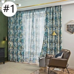 Mittatilaustyönä Tehty Amerikkalaistyylinen Verho, Kasvikuvioitu