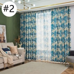 Mittatilaustyönä Tehty Amerikkalaistyylinen Verho, Kasvikuvioitu