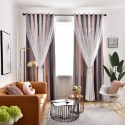 Pimennysverho Mittatilaustyönä, Verho Ontto Tähti, Läpikuultava Makuuhuone