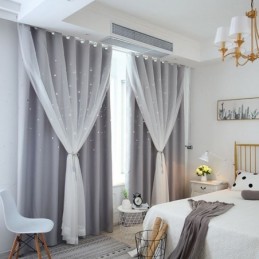 Fresh Max -Pimennysverho, Mittatilaustyönä Tehty, Ontto Tähtikuvioinen Lastenhuoneen Verho