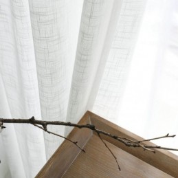 Valkoinen Läpikuultava Verho Mittatilaustyönä Tehty Verho, Yksivärinen, Kaikki Sopivat Yhteen Voile-Olohuoneen Ja Makuuhuoneen Kanssa