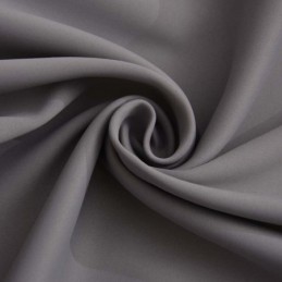 Moderni Harmaa Pimennysverho Mittatilaustyönä Tehty Verho, Yksivärinen Silkkijäljitelmä Olohuoneen Ja Makuuhuoneen Kangas