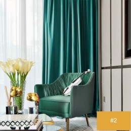 Puolipimennysverhot Hollantilaisesta Samettista, Mittatilaustyönä, Japanilaistyyliset