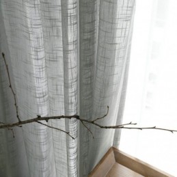 Harmaa, Läpikuultava Verho Mittatilaustyönä, Hengittävä, Yksivärinen, Voile-Verho, Olohuone, Makuuhuone