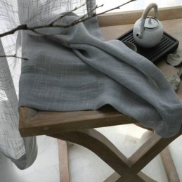 Harmaa, Läpikuultava Verho Mittatilaustyönä, Hengittävä, Yksivärinen, Voile-Verho, Olohuone, Makuuhuone