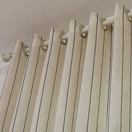 Pohjoismainen Yksinkertainen Läpikuultava Verho Mittatilaustyönä, Raidallinen Jacquard-Verho, Ympäristöä Suojaava Pellavasekoitteinen Kangas