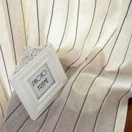 Pohjoismainen Yksinkertainen Läpikuultava Verho Mittatilaustyönä, Raidallinen Jacquard-Verho, Ympäristöä Suojaava Pellavasekoitteinen Kangas