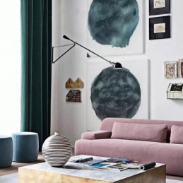 Max-Pimennysverho Mittatilaustyönä, Samettijäljitelmä, Tumma, Yksivärinen, Makuuhuoneeseen