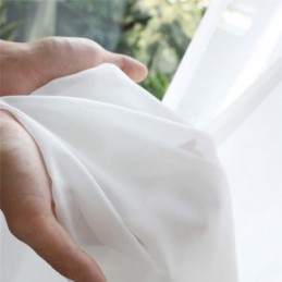 Yksivärinen Valkoinen Läpikuultava Verho Mittatilaustyönä Moderni Yksinkertainen Olohuoneen Makuuhuoneen Työhuoneen Kangas