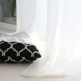 Yksivärinen Valkoinen Läpikuultava Verho Mittatilaustyönä Moderni Yksinkertainen Olohuoneen Makuuhuoneen Työhuoneen Kangas