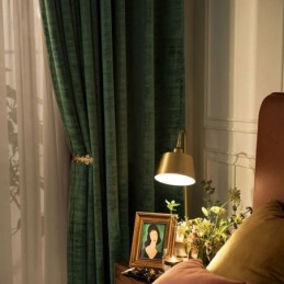 Velvet Max -Pimennysverho, Mittatilaustyönä Tehty, Malakiitinvihreä, Yksivärinen, Makuuhuoneeseen