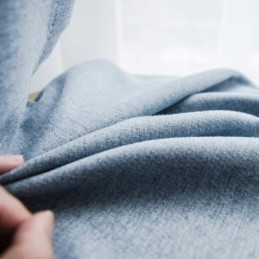 Yksivärinen Sininen Pimennysverho Mittatilaustyönä Tehty Verho Moderni Yksinkertainen Olohuoneen Makuuhuoneen Kangas