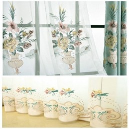 Hengittävä Kirjonta, Läpikuultava Verho, Mittatilaustyönä Valmistettu, Amerikkalainen Ylellinen Ikkunakäsittely