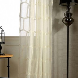 Hunajakennokirjonta, Läpikuultava Verho, Mittatilaustyönä Tehty, Amerikkalainen Abstrakti Olohuoneen Ja Makuuhuoneen Kangas