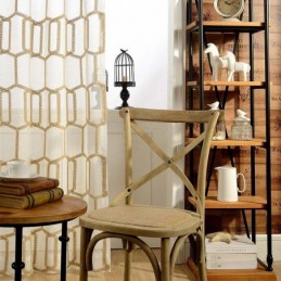 Hunajakennokirjonta, Läpikuultava Verho, Mittatilaustyönä Tehty, Amerikkalainen Abstrakti Olohuoneen Ja Makuuhuoneen Kangas