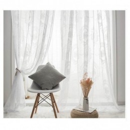 Eurooppalaistyylinen Läpikuultava Verho Mittatilaustyönä Tehty Verhopaneeli, Pitsi, Ruusu Ja Peilivoilee, Parveke, Erkkeri-Ikkuna