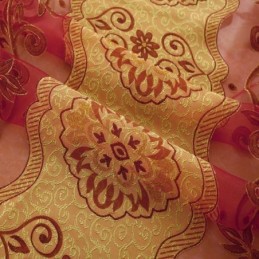 Minimalistinen Klassinen Voile-Läpikuultava Verho Mittatilaustyönä Eurooppalainen Jacquard-Olohuoneen Ikkunaverho