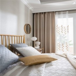 Pellavainen Pimennysverho Mittatilaustyönä Tehty Verho Yksivärinen Ympäristönsuojelu Huoneen Tummentaminen