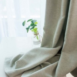 Yksivärinen Vihreä Pimennysverho Mittatilaustyönä Tehty Verho Moderni Yksinkertainen Olohuoneen Makuuhuoneen Kangas