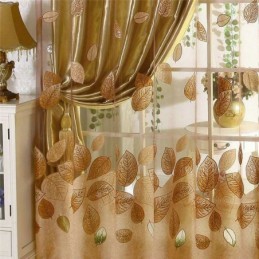 Moderni Läpikuultava Verho Mittatilaustyönä Tehty Minimalistinen Jacquard-Olohuoneen Verho