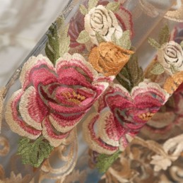 Nordic Sheet Curtain Mittatilaustyönä Verho Ylellinen Hengittävä Kirjonta Olohuoneeseen