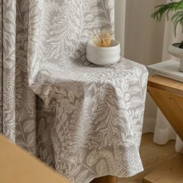 Lehtikuvioiset Verhot Amerikkalaistyylisestä Polyesteristä