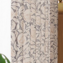 Mittatilaustyönä Tehty Amerikkalainen Painettu Verho, Granaattiomenakukka, Polyesteri