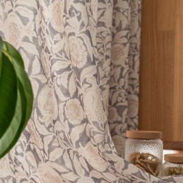 Mittatilaustyönä Tehty Amerikkalainen Painettu Verho, Granaattiomenakukka, Polyesteri