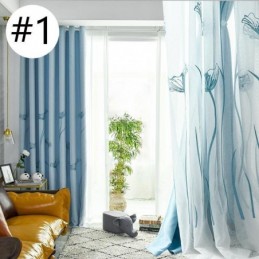 Mittatilaustyönä Tehty Amerikkalaistyylinen Verho, Lootuslehden Kirjonta, Pimennysverho