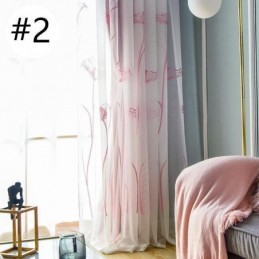 Mittatilaustyönä Tehty Amerikkalaistyylinen Verho, Lootuslehden Kirjonta, Pimennysverho