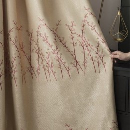 Mittatilaustyönä Tehty Verho American Plant Jacquard -Verho