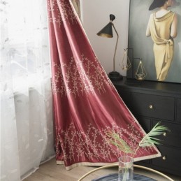 Mittatilaustyönä Tehty Verho American Plant Jacquard -Verho