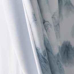 Korkean Tarkkuuden Verhot Moderni Yksinkertainen Muste Maisemapainatus