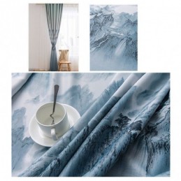 Korkean Tarkkuuden Verhot Moderni Yksinkertainen Muste Maisemapainatus