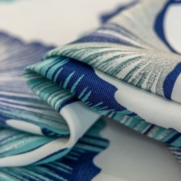 Mittatilaustyönä Tehty Verho Pohjoismaiseen Tyyliin Lehtikuvioitu Verho