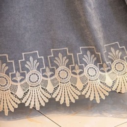 Puolipimennysverho Mittatilaustyönä Tehty Verho Kiinalaiseen Tyyliin Chenille Pipa -Kirjonta Olohuoneeseen Ja Makuuhuoneeseen