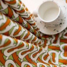 Mittatilaustyönä Tehty Chenille-Verho Painettu Pohjoismainen Pimennysverho