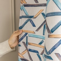 Pimennysverhot Geometrinen Kuvio Nordic Snow Neil