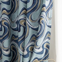 Chenille-Kuvioidut Verhot Skandinaavisella Pimennysverholla