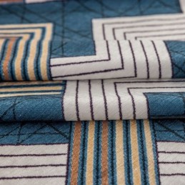 Chenille-Verhot Geometrisella Kuvioinnilla, Pohjoismaisella Tyylillä, Pimentävät Verhot