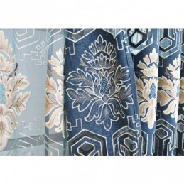 Chenille-Puolipimennysverho, Mittatilaustyönä Tehty Verho, Eurooppalainen Kukkakirjonta, Olohuoneeseen, Makuuhuoneeseen