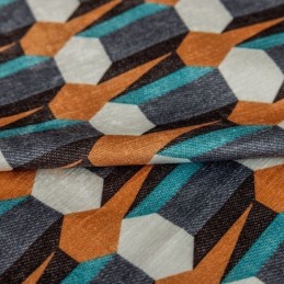 Chenille-Verho Mittatilaustyönä Tehty Verho, Pohjoismainen Tyyli, Geometrinen Kuvio, Pimentävä