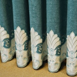 Kirjontaverho Mittatilaustyönä Tehty Verho Eurooppalainen Kukka Puolipimennys Olohuoneeseen Makuuhuoneeseen