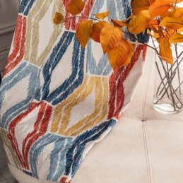 Mittatilaustyönä Tehty Chenille-Verho Rombikuvioinen Pohjoismainen Pimennysverho