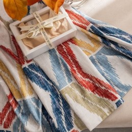 Mittatilaustyönä Tehty Chenille-Verho Rombikuvioinen Pohjoismainen Pimennysverho