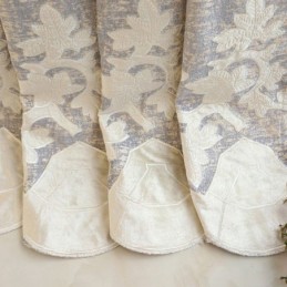 Eurooppalainen Šenilleverho Mittatilaustyönä Tehty Verho Kukkakirjonta Olohuoneeseen Makuuhuoneeseen