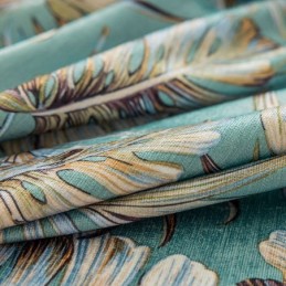 Chenille-Pimennysverhot Eurooppalaistyylisillä Kasvikuvioinnilla